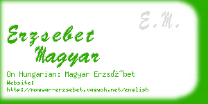 erzsebet magyar business card